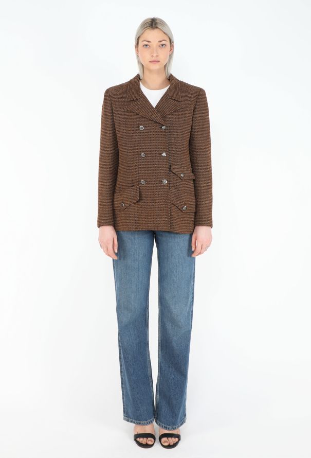 Chanel F/W 1997 Notched Tweed Blazer - 4