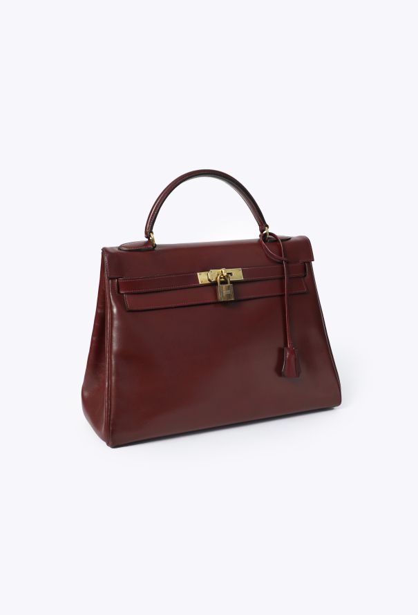 Hermès Vintage 1959 Rouge H Box Kelly Retourné 32 - 3