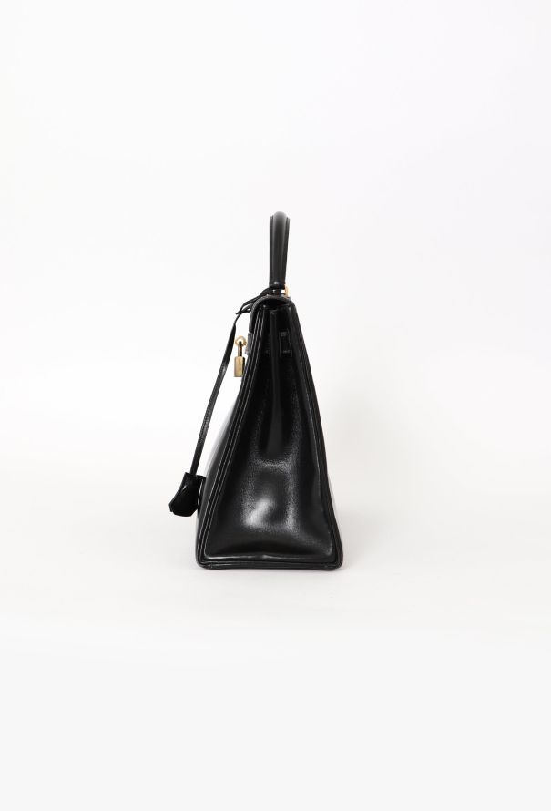Hermès '70s Black Box Kelly 32 Retourné - 7 Hermès '70s Black Box Kelly 32 Retourné - 7