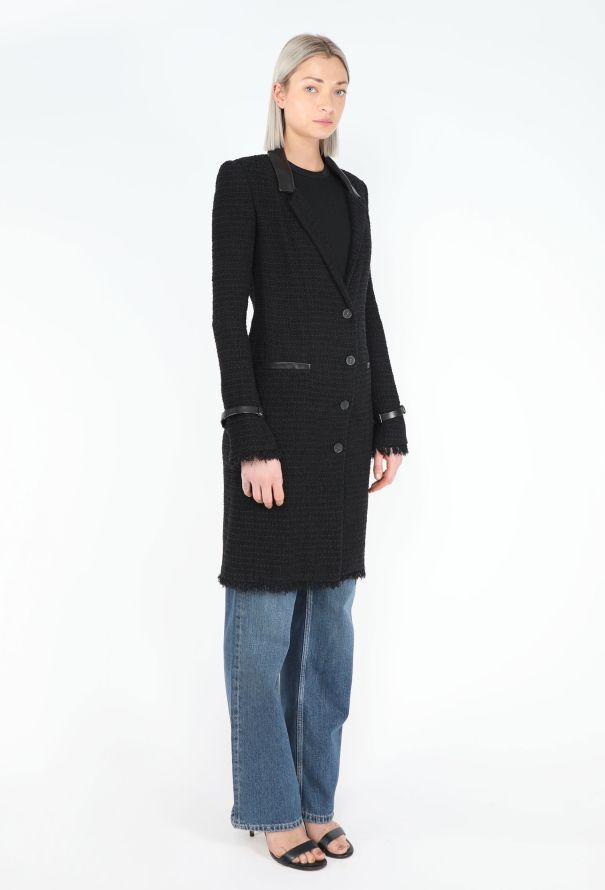 Chanel Fall 2004 Frayed Tweed Coat - 4