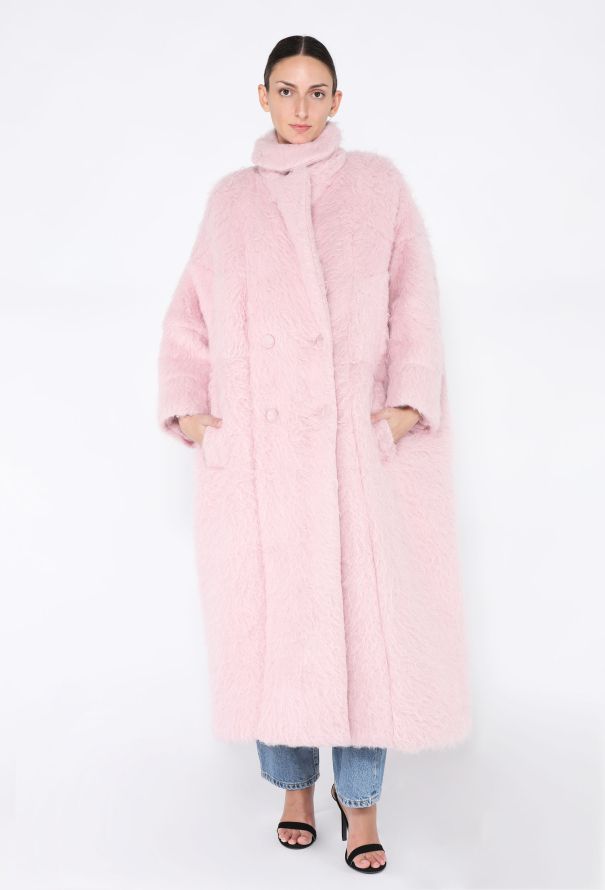 Dries Van Noten F/W 2024 Brushed Mohair Cocoon Coat - 1