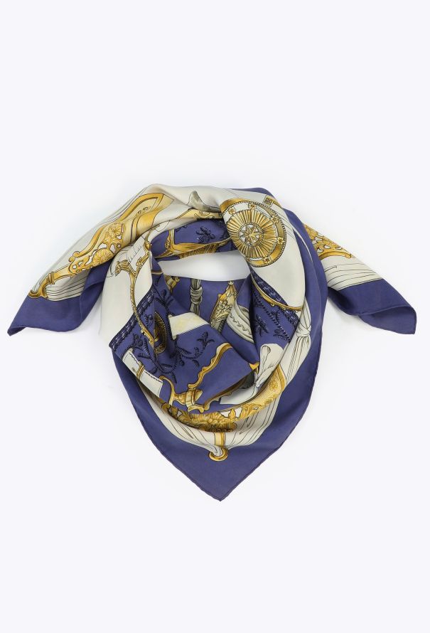 Hermès Vintage 'Etriers' 90cm Silk Carré - 2