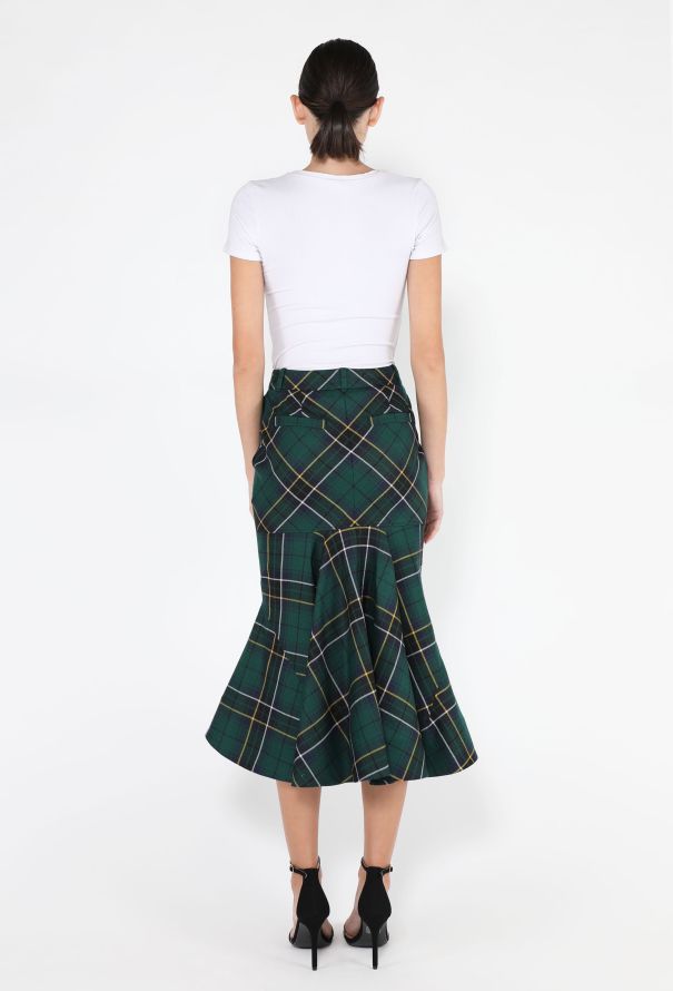 Alexander McQueen Tartan Flared Skirt, 2025 - 4