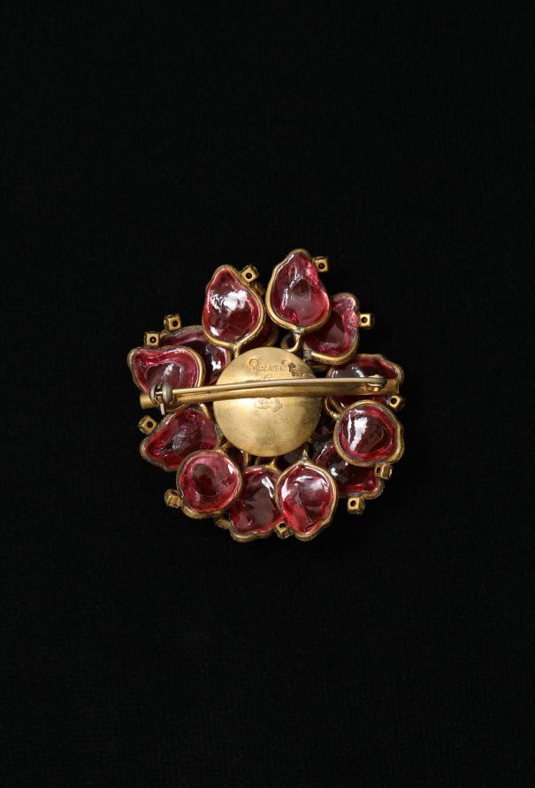 Chanel Rare 1960s Gripoix Camélia Brooch - 4 Chanel Rare 1960s Gripoix Camélia Brooch - 4