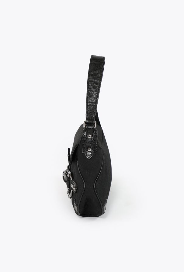 Gucci 2003 'GG' Canvas Horsebit Shoulder Bag - 3