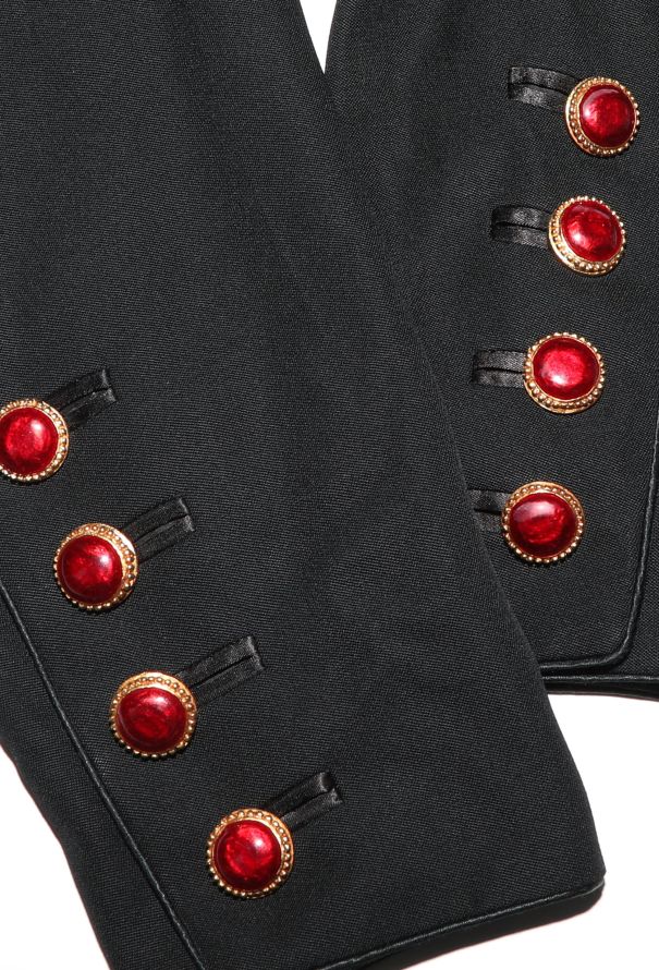 Saint Laurent 1996 Embellished Cabochon Blazer - 7