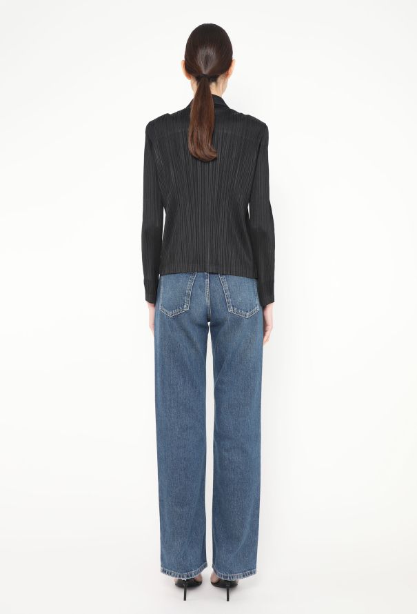 Pleats Please Layered Collar Cardigan | Authentic & Vintage