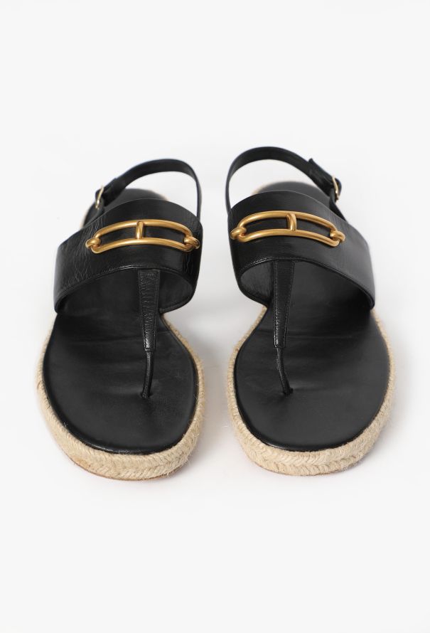 Hermès Eloïse Leather Espadrilles - 2