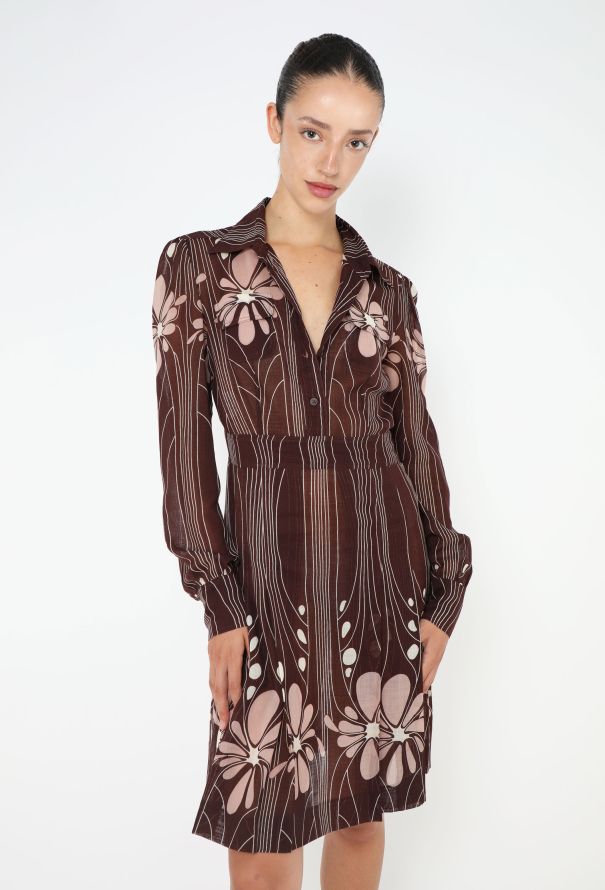 Miu Miu F/W 2001 Mod Floral Dress - 1