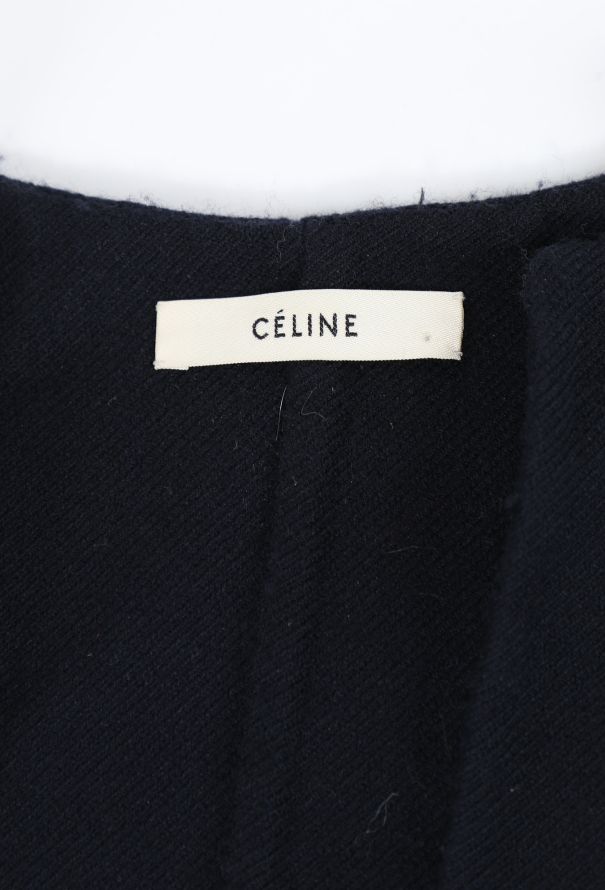 Céline Pre-Fall 2015 Plunging Twill Top - 6