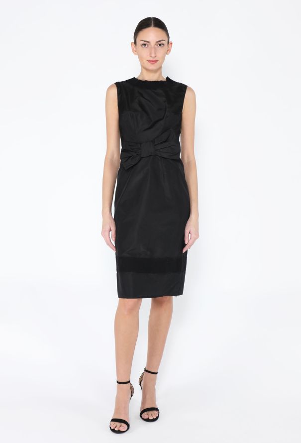 Prada 2007 Ruched Bow Cocktail Dress - 3