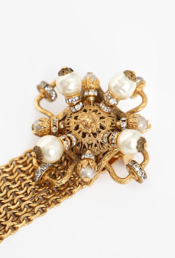 Chanel COLLECTOR S/S 1996 Gripoix Camélia Chainlink Belt - 6