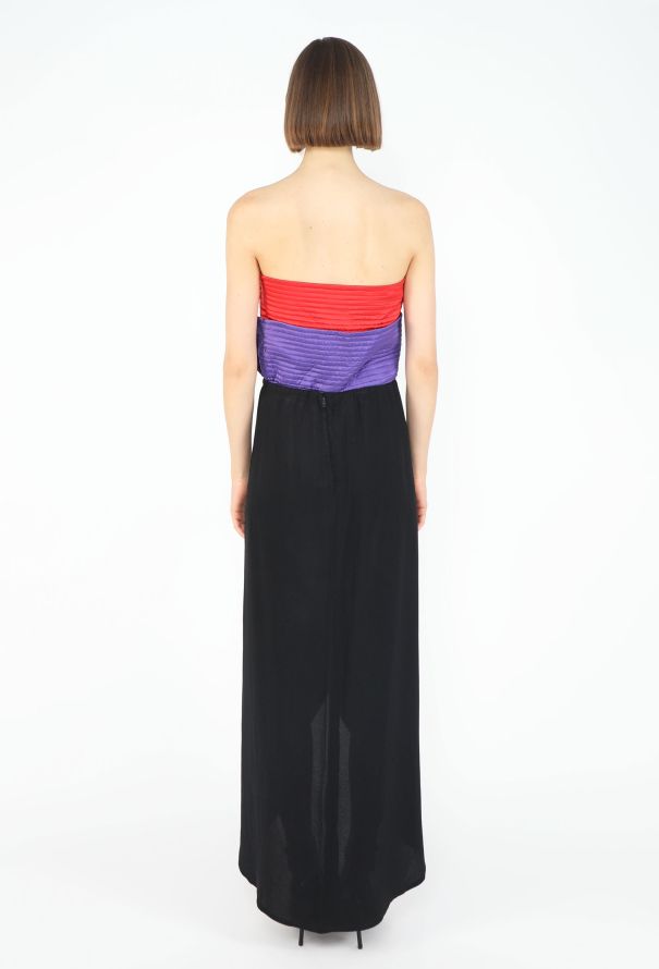 Valentino '80s Quilted Sculpted Bustier Dress - 4
