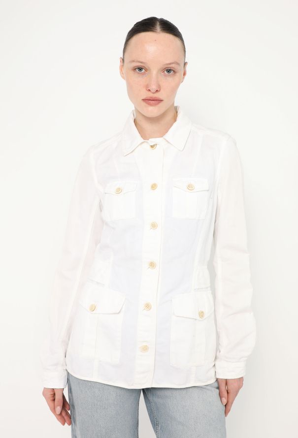 Prada Linea Rossa Denim Utility Overshirt - 1