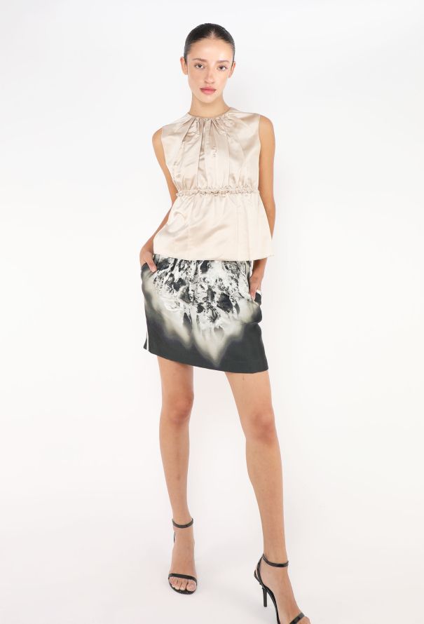 Prada F/W 2002 Silk Peplum Blouse - 1