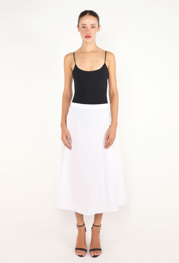 The Row Fleur Cotton Flared Skirt, 2024 - 1