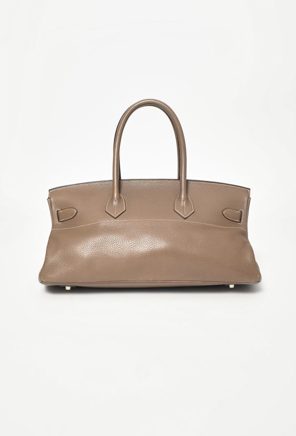 Hermès RARE JPG Étoupe Clémence Shoulder Birkin 42 - 6