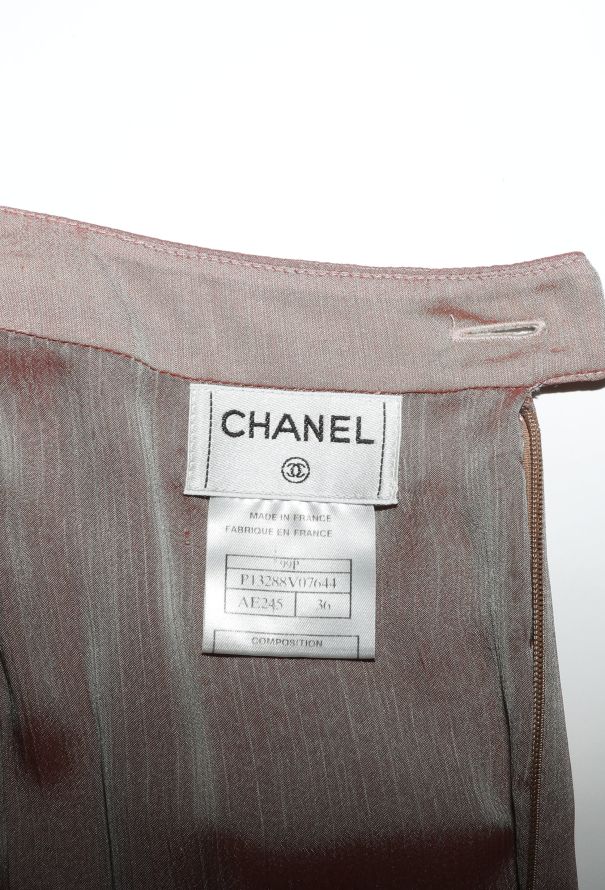 Chanel CAMPAIGN 1999 Iridescent Georgette Skirt - 6