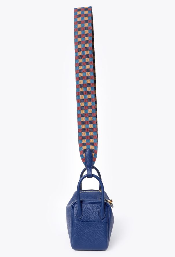 Hermès Bleu Royal Taurillon Clémence Mini Lindy - 3