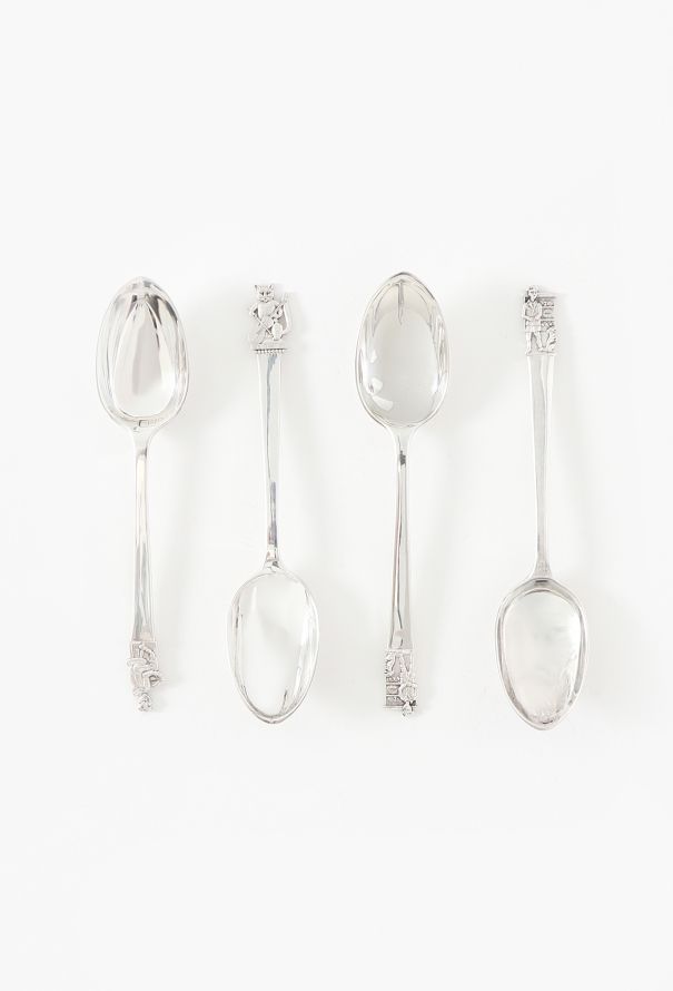 Vintage Objects & Decor Asprey Sterling Embossed Spoon Set - 1