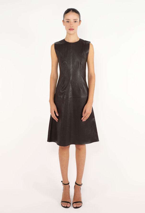 Leather Flared Dress, 2020