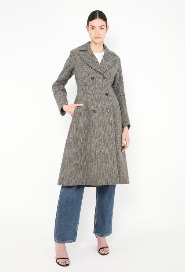 Jil Sander F/W 2004 Tailored Chevron Coat - 5