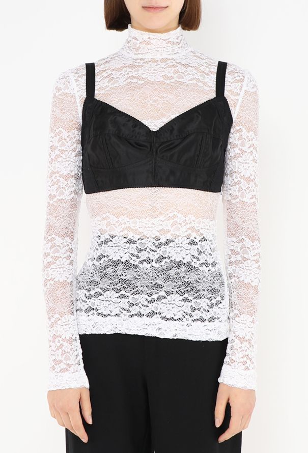 Dolce & Gabbana '90s Chantilly Top & Bralette - 3