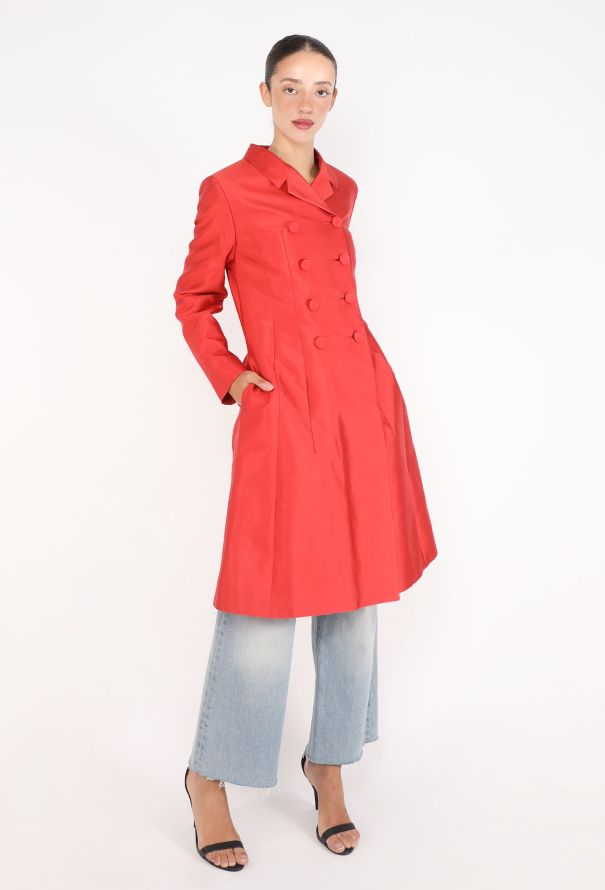 Prada Doupion Notched Coat, F/W 1995 - 3