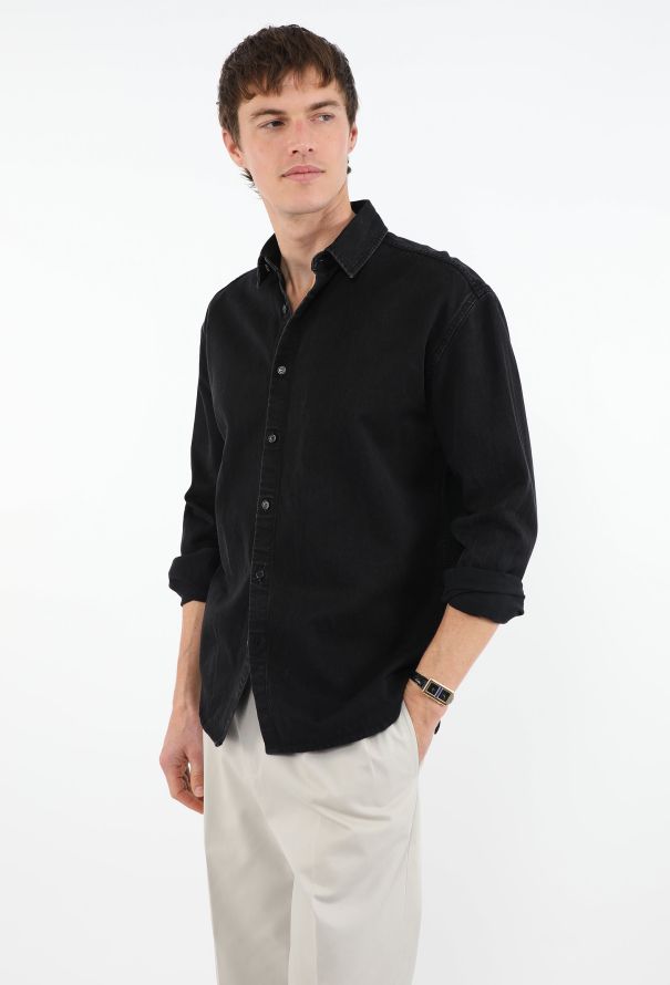 Saint Laurent 2024 Washed Denim Overshirt - 2