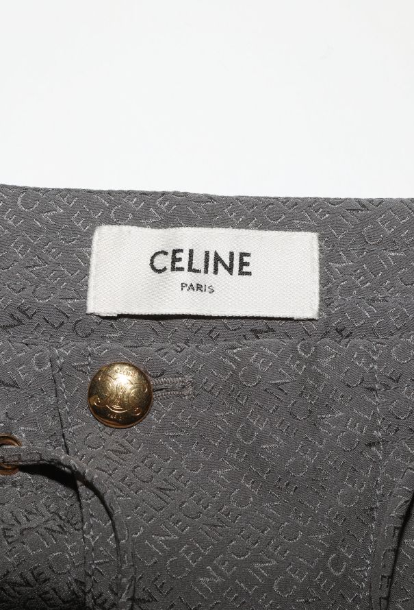 Céline 2021 Monogram Silk Cargo Pants - 5