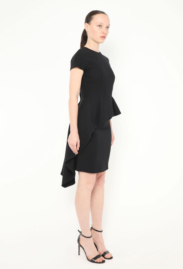 Dior Asymmetrical Ruffled Peplum Dress - 3