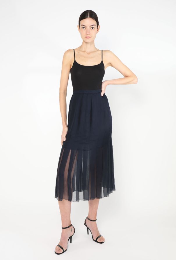 Chanel Haute Couture '90s Chiffon Skirt - 1