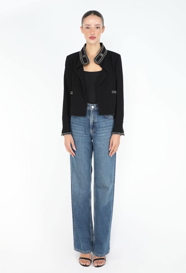 Chanel Resort 2014 Paris-Singapore Bouclé Military Jacket - 4