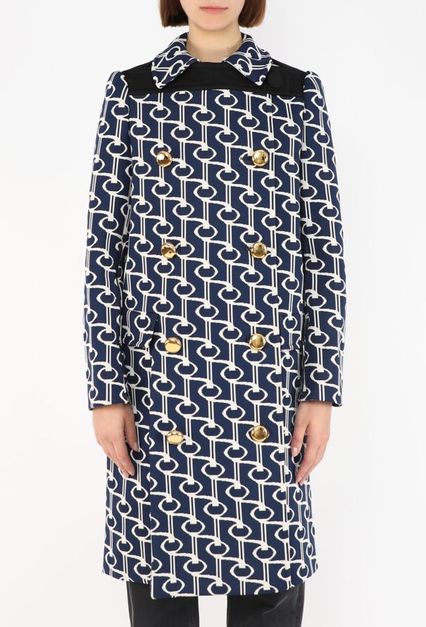 Prada Geometric Graphic Peacoat, S/S 2019 - 3