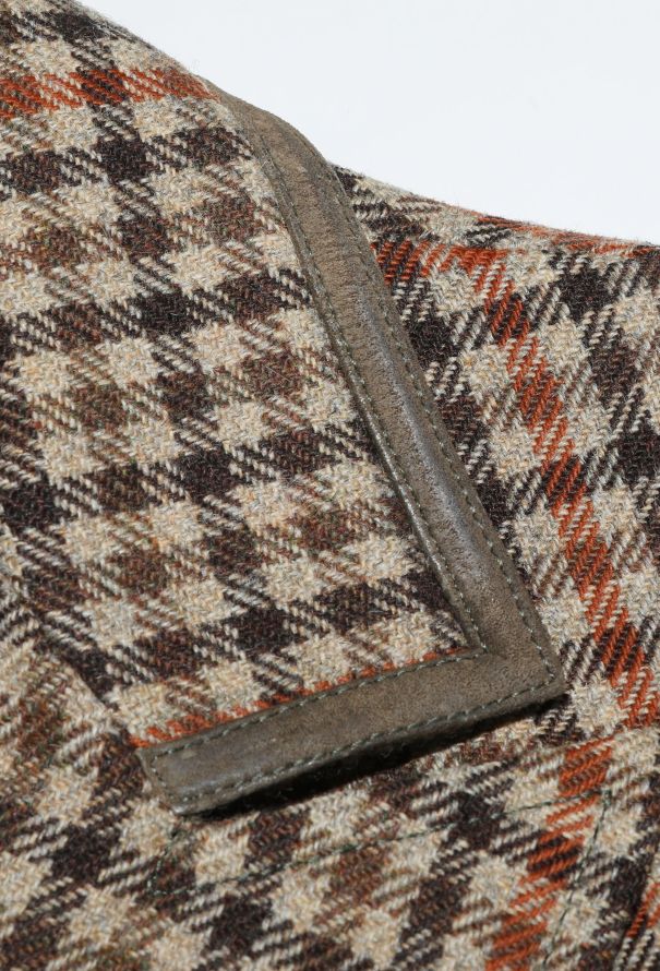 Céline '70s Suede Trim Houndstooth Blazer - 7 Céline '70s Suede Trim Houndstooth Blazer - 7