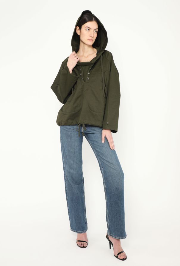 Céline 2017 Khaki Gabardine Parka - 2 Céline 2017 Khaki Gabardine Parka - 2