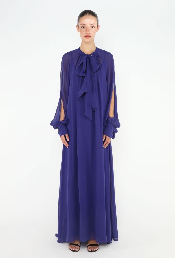 Lanvin S/S 2017 Chiffon Overlay Gown - 4