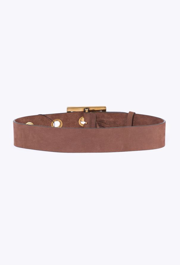 Gucci Suede Buckle Belt - 3