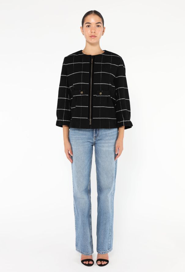 Saint Laurent 2009 Windowpane Mod Jacket - 3