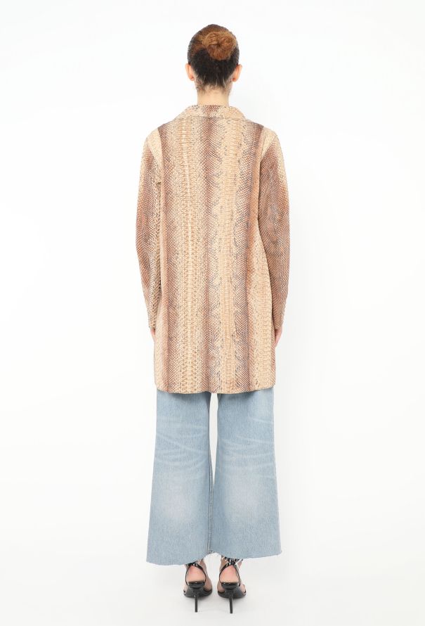 Prada S/S 2004 Python Trench Coat - 5 Prada S/S 2004 Python Trench Coat - 5