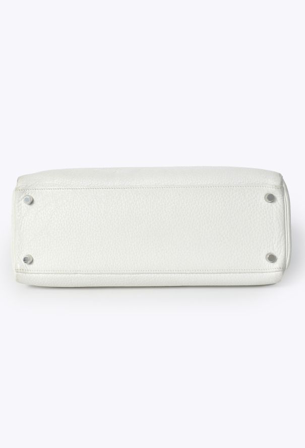 Hermès Blanc Taurillon Clémence Kelly Retourné 32 - 8