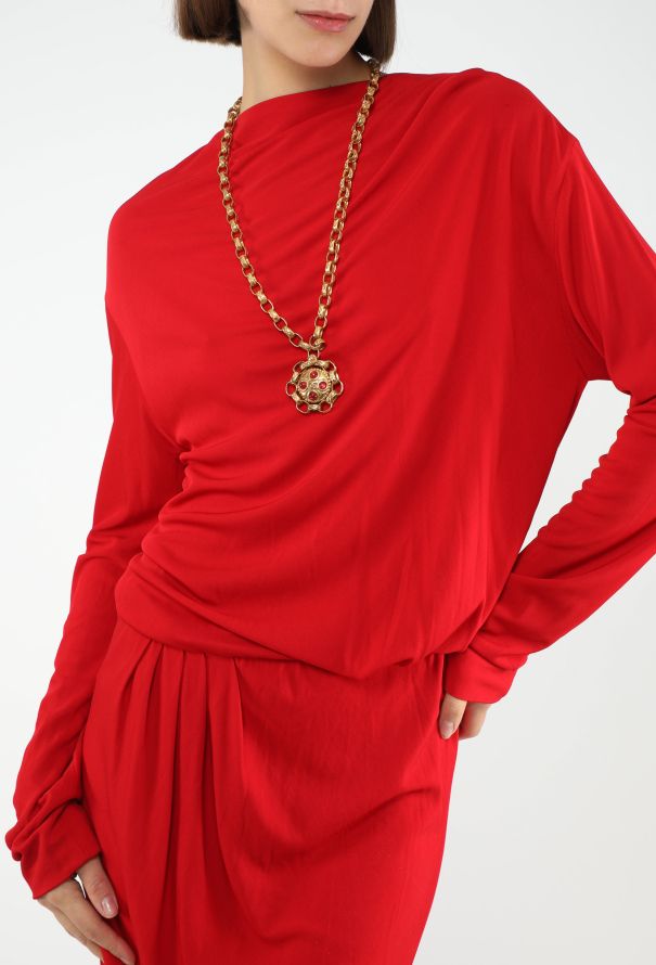 Chanel Vintage Castellane Gripoix Pendant Sautoir - 3