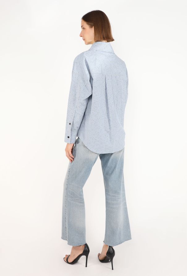 Bottega Veneta Pinstripe Cotton Tunic, S/S 2025 - 6