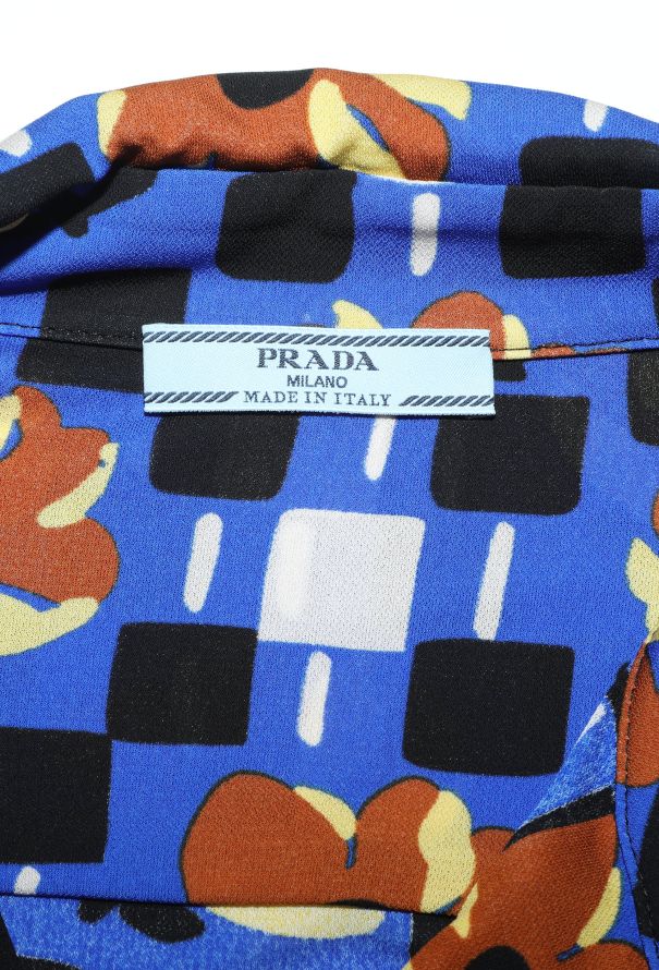 Prada S/S 2017 Mod Graphic Blouse - 6