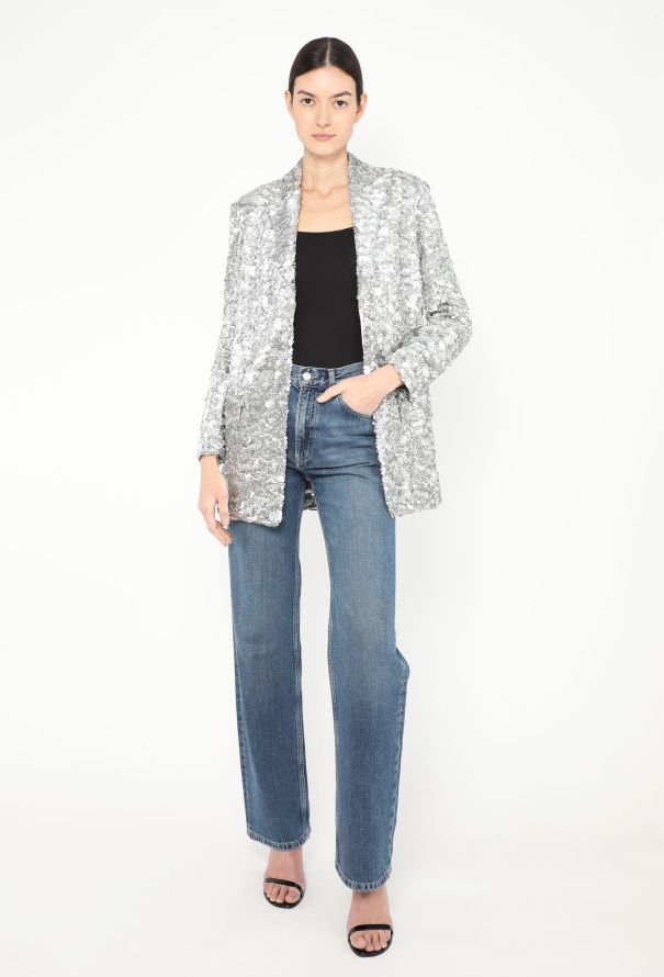 Sonia Rykiel F/W 2018 Notched Sequin Blazer - 4 Sonia Rykiel F/W 2018 Notched Sequin Blazer - 4