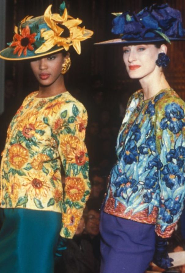 Saint Laurent 1988 Goossens' Sunflower Clip Earrings - 2