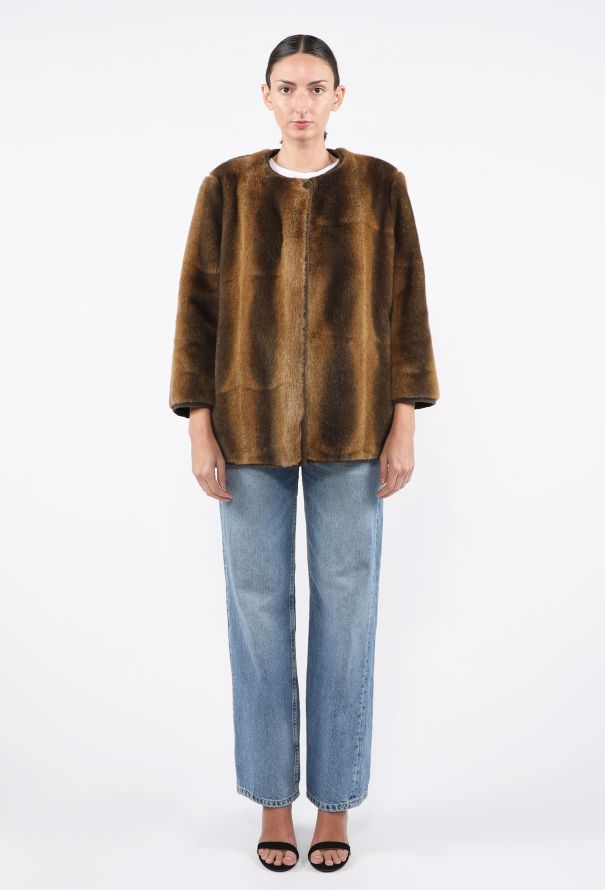 Giorgio Armani Faux Fur Coat, 1990s - 3