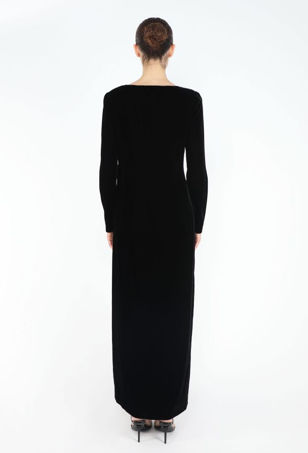 Emporio Armani '90s Velvet Sheath Dress - 5