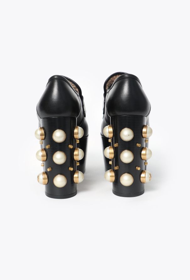 Gucci 2018 Vegas Pearl Platform Loafers - 4 Gucci 2018 Vegas Pearl Platform Loafers - 4