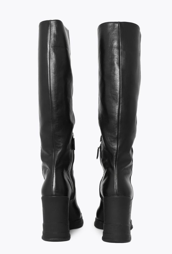Prada F/W 2014 Knee-High Wedge Boots - 6 Prada F/W 2014 Knee-High Wedge Boots - 6